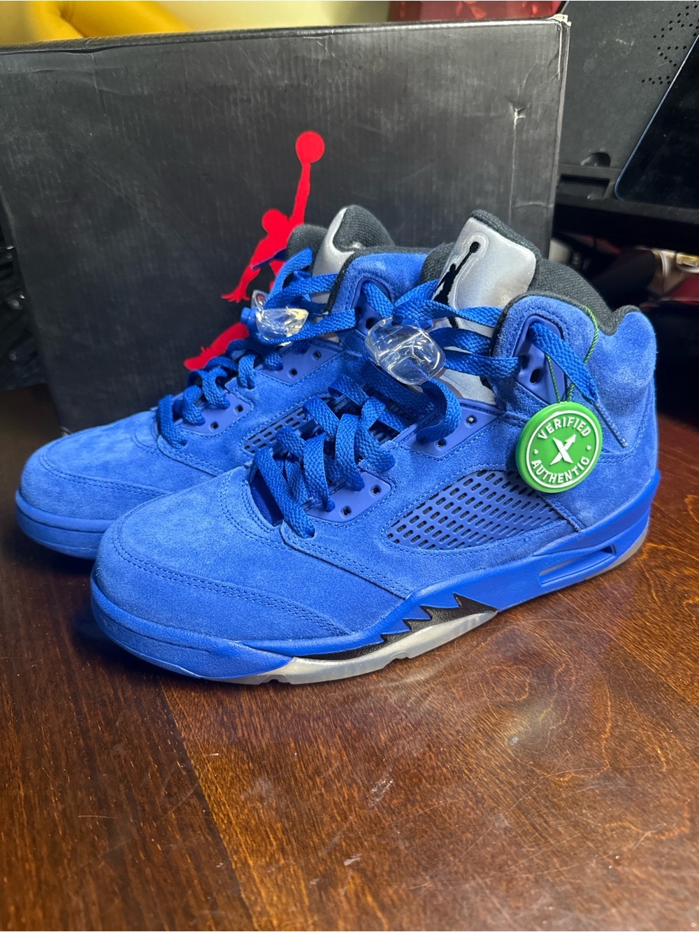 Jordan Retro 5 Blue Suede
